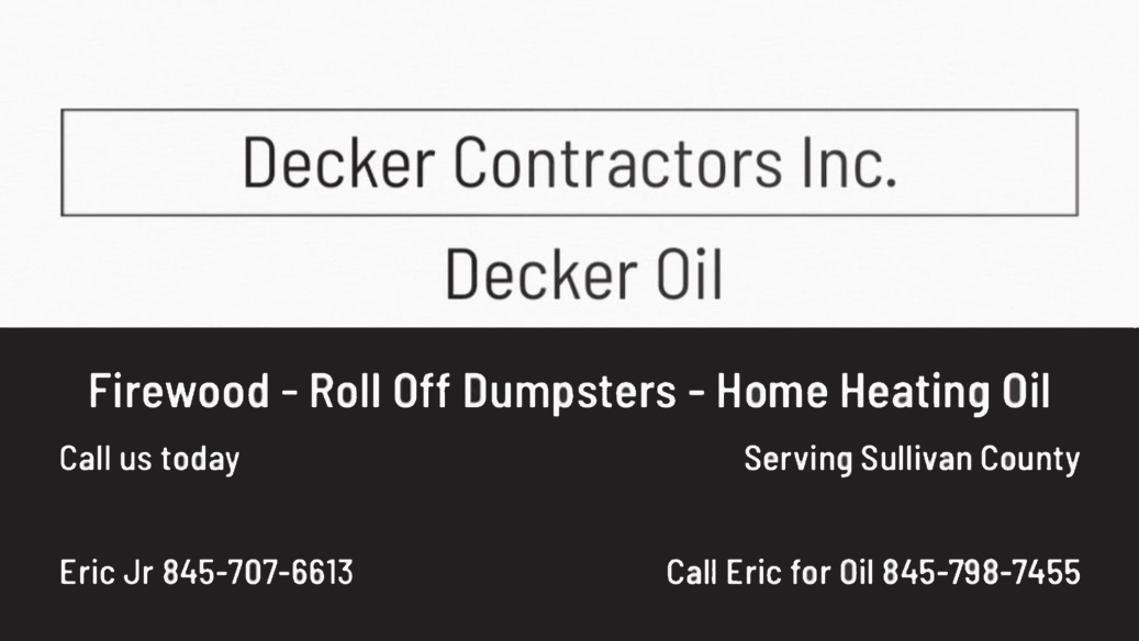 Decker Contractors Inc. Business Card